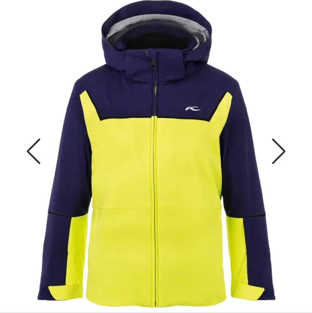 KJUS Sz 164 Speed Reader Ski Jacket Boys citrus yellow south blue